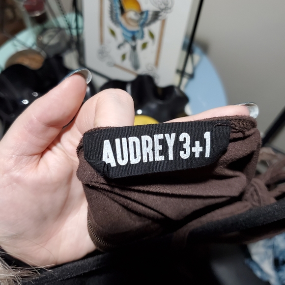 Brown Suede Short Romper - Medium - Picture 2 of 4